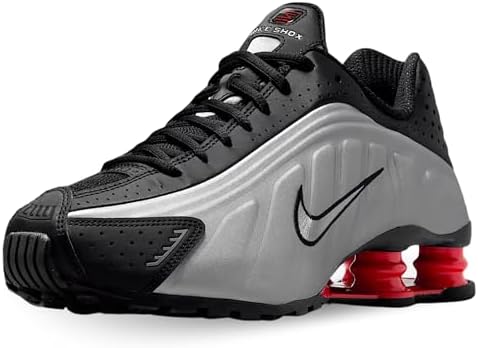 Amazon.com | Nike Women's Shox R4 Sneaker, Multicolour Black Black